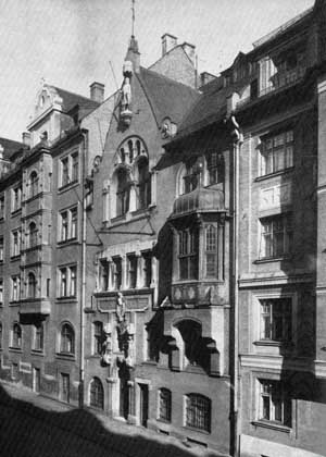 Das alte Corpshaus in der Reitmorstraße 28 (1902-1939)